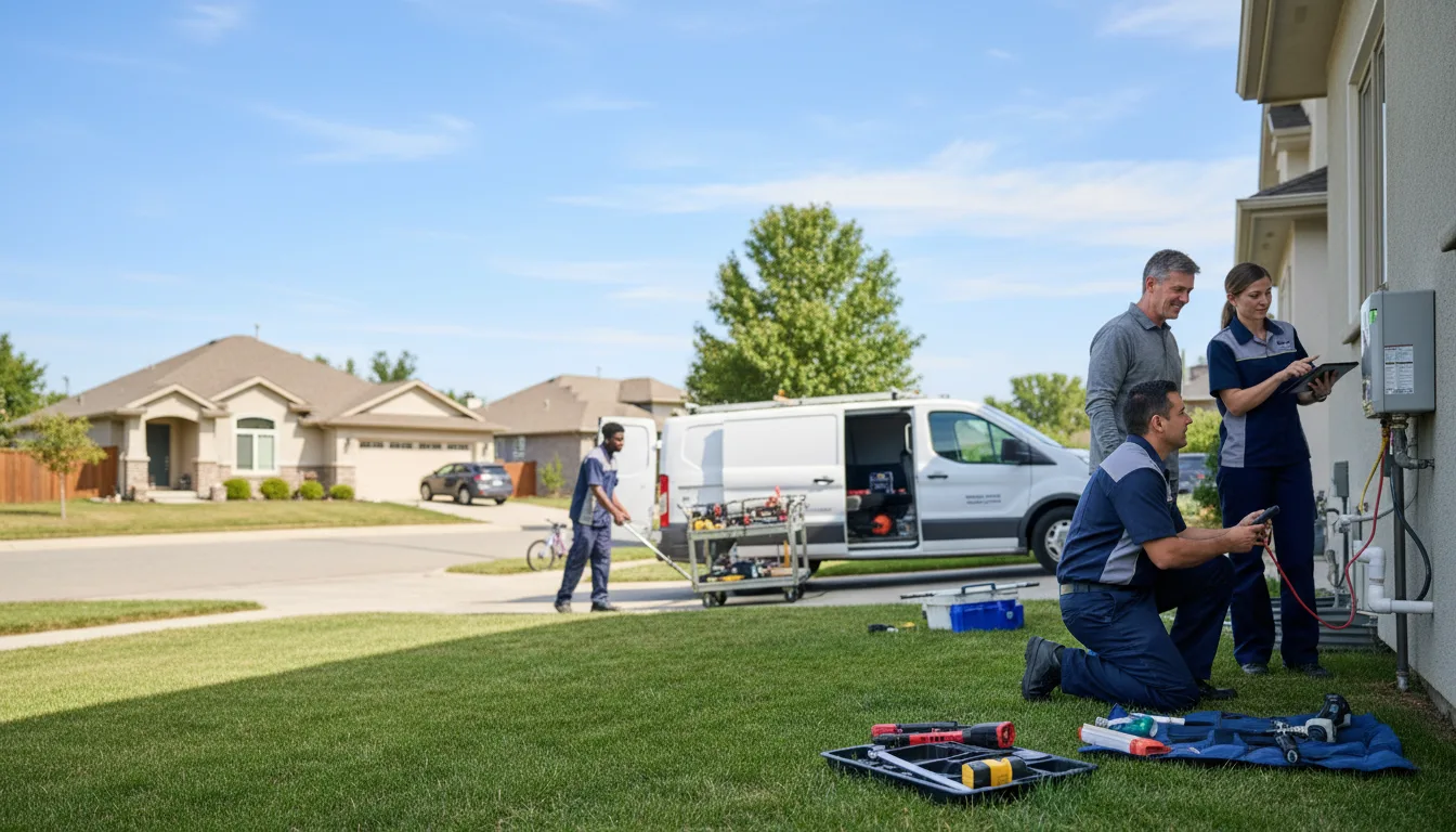 Tankless water heater service in Lexington, TX